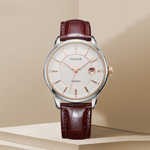 Reloj Mecánico para Hombre, Diseñ<span class=keywords><strong>o</strong></span> Nuevo, Calidad Premium, Esfera Blanca, Plateado, Movimiento Japonés 8215, Resistente al Agua 5ATM, Listo para Enviar - Product Image 3