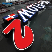 Enseigne publicitaire LED 3D personnalisée professionnelle en acrylique pour bars, magasins, hôtels, centres commerciaux et bureaux
