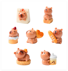 Miniature Artificielle DIY Gâteau aux Fraises Boisson Pain Roulé <span class=keywords><strong>Suisse</strong></span> Capybara Résine Alimentaire Maison de Poupée Cuisine Fête Art 3D Jouet pour Enfant - Product Image 4