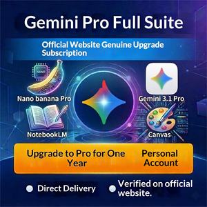 Suscripción Anual a <span class=keywords><strong>Google</strong></span> Gemini 3.1 Pro, Actualización, Descuento para Estudiantes, Educación, Referencia Educativa, Certificación Proxy, Recarga - Product Image 1