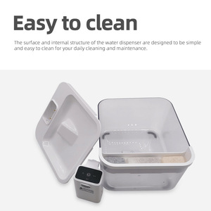 2.5L sıcak satış 4000mAh otomatik kedi köpek kase akıllı kablosuz sensör Pet su sebili pil güç paslanmaz - Product Image 4
