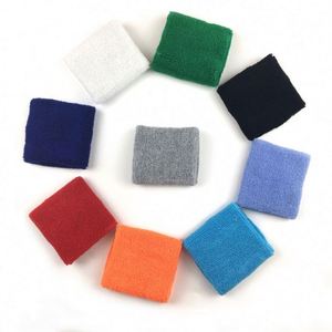 Bandeau de poignet en tissu éponge de coton personnalisé pour le sport et le tennis, broderie, marque privée - Product Image 6