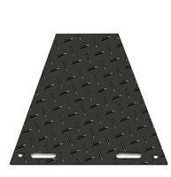 Tapis de protection du sol en HDPE robustes 4x8 pour équipements lourds, routes temporaires