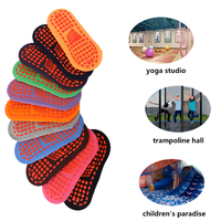 Sky Zone 100% Coton Chaussettes De Sport Trampoline Antibactériennes Personnalisées Chaussettes Antidérapantes Pour Trampolines