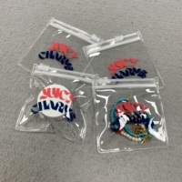 Bolsa de Joyería de PVC de Lujo Personalizada con Cierre de Cremallera, Logotipo Serigrafiado, Empaque de Plástico Elegante para Pendientes