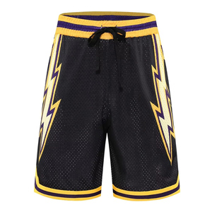 Pantalones cortos de baloncesto ropa deportiva casual BSCI secado rápido venta al por mayor pantalones cortos con cordón OEM pantalones cortos de baloncesto - Product Image 1