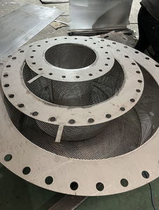 Filtración de líquidos industrial, recipiente de filtro perforado de acero inoxidable 304, con malla de acero inoxidable añadida en el interior - Product Image 6