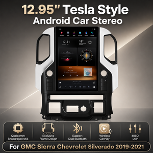 Radio Android 13 da 12,95 Pollici per GMC Sierra <span class=keywords><strong>Chevrolet</strong></span> Silverado 2019-2021, CarPlay <span class=keywords><strong>Auto</strong></span> 4+64G Wireless, Prezzo di Fabbrica all'Ingrosso - Product Image 1