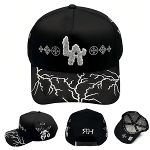 OEM/ODM Personalized Embroidery logo Suede Barbas Sombreros 5 Panel Structured Baseball Cap Original Barbas <b>Hats</b> Beard <b>Hats</b> - Product Image 4