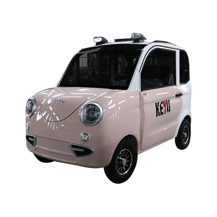 KEYU Carro elétrico familiar de baixa velocidade, 4 lugares, carros elétricos baratos, fabricados na China