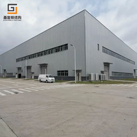 Atelier en structure métallique préfabriquée pour charges lourdes, avec cadre métallique renforcé pour le stockage de marchandises palettisées