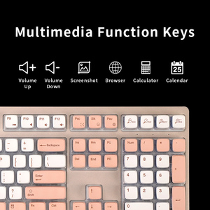 HengYu New 108-Key LED Backlit Kailh Axis Body Triple-Mode Silent Wireless USB Type-C Gaming Mechanical <b>Keyboard</b> Hot-Swap - Product Image 5