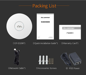 COMFAST-Punto de acceso inalámbrico a techo, repetidor WiFi POE de 300 GHz con función de cortafuegos, 2,4 Mbps, OEM/ODM - Product Image 6