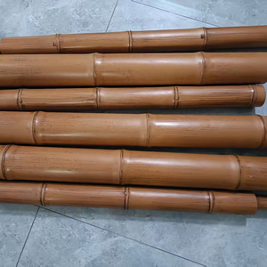 Palo de bambú sintético ABS resistente a los rayos UV pintado poste de bambú Artificial valla de jardín decoración de pared para uso en exteriores e interiores - Product Image 1