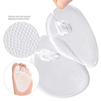 1 Paire de Coussinets Antidérapants en Gel PU pour l'Avant-Pied, Soulagement de la Pression, Inserts Amortissants pour l'Avant-Pied, Coussinets Métatarsiens pour Tongs, Coussinets de Maintien pour la Plantaire du Pied