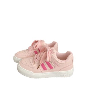 2025 zapatos deportivos originales para mujer, zapatillas pequeñas blancas y rosas, nicho informal transpirable para caminar en verano, nuevo INS - Product Image 1