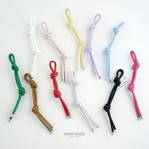 Minimalist Woven Leather Rope with Wrist Strap Durable Bag Accessory - Product Image 1