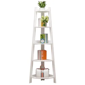 Soporte multicapa para flores y plantas de madera maciza, estante de almacenamiento para el hogar, sala de estar, Libros