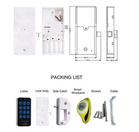 Udohow Écran tactile électronique Serrure de tiroir RFID Serrure d'armoire sécurisée électroniquement