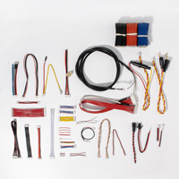 Maßgefertigtes Flachbandkabel mit Anschlussklemmen, 1,0mm 2,5mm Rastermaß, Paralleler Jumperdraht, PVC-verzinnter Kupferleiter, 450/750V für