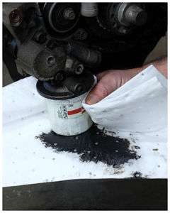 <strong>Oil</strong> <strong>Absorbent</strong> Mat Super Absorbency 100% Polypropylene Standard &amp; Dimpled <strong>Oil</strong> <strong>Absorbent</strong> Spill Pad For Spill Solution - Product Image 6