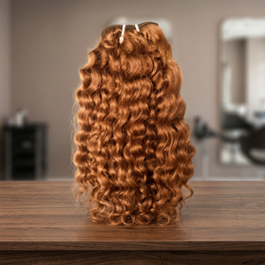 Extensiones de Cabello Indio Remy de Tyagi Exports, Doble Trama a Máquina, Puntas Completas, Textura Ondulada Natural, 100g, Sin Procesar, Negro Marrón - Product Image 3