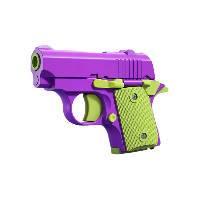 2023 New mini 3D plastic stress relief toy pistol simulation toy gun