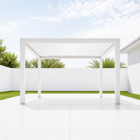 Pergola Éco-responsable Prête à l'emploi, Robuste et Fiable pour la Communauté, Raffinée et Facile à Installer pour le Confort Domestique