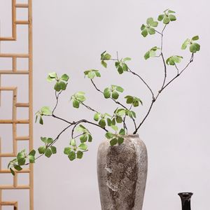 Plante artificielle Guanyin en feuille de lotus Meng Jie, 100 cm, 200 cm, arrangement de fleurs en soie pour vase, décoration de style chinois - Product Image 1