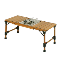 Table de cuisine IGT pour barbecue, pique-nique, camping, plage, cuisine en plein air
