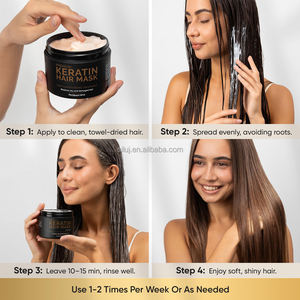 Masque capillaire professionnel le plus vendu au monde, marque privée, crème organique à la kératine avec huile d'argan, nourrissant <span class=keywords><strong>pour</strong></span> la croissance des <span class=keywords><strong>cheveux</strong></span> - Product Image 2