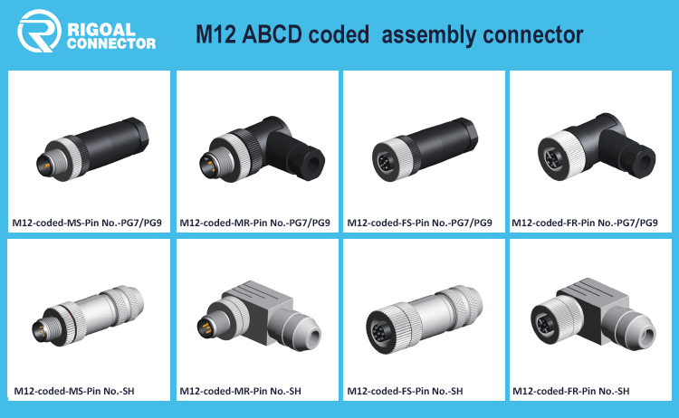 IP68 M5 M8 M12 3 4pin 5pin 8pin 12pin PCB Panel Assembly Mold Circular Industrial Cable Connector