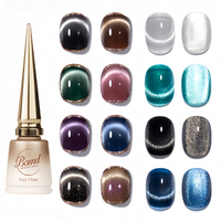 Vernis à ongles gel UV 60 couleurs de haute qualité, style français, effet magnétique œil de chat, sans HEMA, pour lampe LED, usage professionnel en salon, flacon