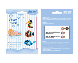 Cartoon temperatura testa adesivo para bebê Digital LCD Display termômetro para uso doméstico Blister embalagem - Product Image 5