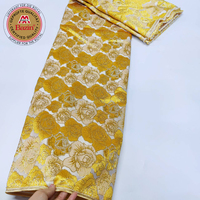 Tissus en dentelle brodée africaine pour vêtements de mariage féminins, couture DIY, Nigeria, Mali, broderie verte, matériau guipure