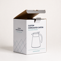 Boîte d'emballage personnalisée en carton ondulé auto-érectible pour petits appareils électroménagers, type tuck-end, pour bouilloire et théière électriques