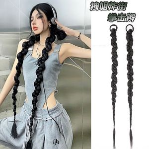 <b>Boxer</b> Braid Wig Long Thick Twisted Braids Hair Tie Chinese Style For Miss - Product Image 1