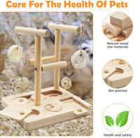 Jeu de puzzle interactif en bois moderne pour lutter contre l'ennui, avec divers bols, pour hamsters, cochons d'Inde, lapins, rats, chats, chiens, riche en divertissement