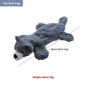 Jouet en peluche souple non rembourré pour chiot, interactif, couineur, durable, résistant aux morsures, jouet à mâcher pour chien, compagnon auto-amusant pour chiot - Product Image 6