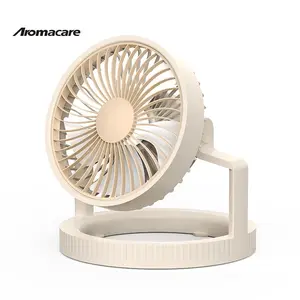 Aromacare Ventilador portátil recarregável multifuncional carregado Ventiladores de mesa para acampamento