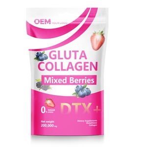 Boisson en gros sous marque privée Gluta Collagen DTX, poudre de collagène à la canneberge, poudre de collagène au glutathion, boisson en poudre de peptides de collagène pour la beauté - Product Image 4