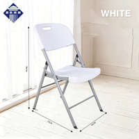 Chaise pliante portable d'extérieur - Empilable et en plastique imperméable pour jardin, villa, salle à manger, maison, salon, chambre, parc