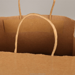 Sacs de courses en papier kraft blanc et brun personnalisés en gros avec poignées, sacs de transport pour restaurants, sacs à emporter pour la nourriture - Product Image 4