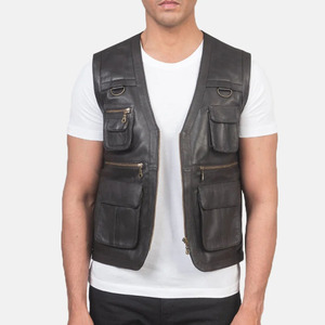 Wholesale <b>Men's</b> Polyester/Cotton <b>Vest</b> Customized Winter Outer Wear Windproof Breathable Eco-Friendly New Design - Product Image 6