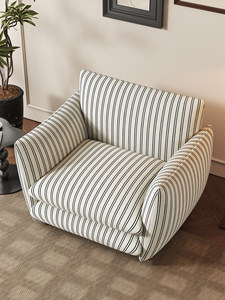 <span class=keywords><strong>Fauteuil</strong></span> simple de style rétro français <span class=keywords><strong>vintage</strong></span> avec pieds en bois massif, chaise longue en tissu pour salon, chambre, bureau, usage occasionnel - Product Image 4