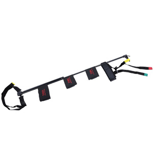 Detachable Lower Limb Leg Traction <b>Frame</b> 140x8cm <b>Black</b> Metal Manual Folding Fixation Device - Product Image 2