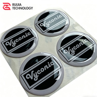 Autocollant en résine époxy transparente 3D haute brillance sur mesure, adhésif PU, étanche, imprimé UV, étiquette de logo pour équipement automobile