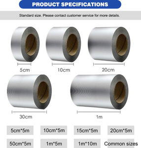 Ruban d'<span class=keywords><strong>étanchéité</strong></span> auto-adhésif en caoutchouc butyle et feuille d'aluminium pour la réparation des fuites sur toitures métalliques et tuiles en acier coloré - Product Image 2