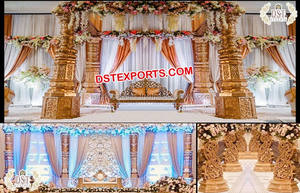 Elegante Mandap Portátil para Bodas con Diseño de Loto, Nuevo Diseño de Fibra Inspirado en las Tradiciones de Sri Lanka y Francia, Missouri Mississippi - Product Image 6