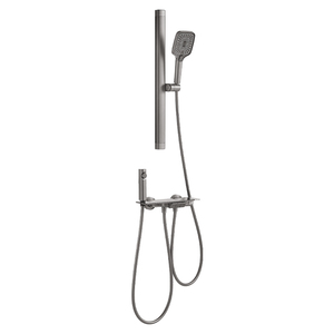 Cabezal de Ducha Manual de Alta Presión con 5 Modos de Rociado y Manguera de Acero Inoxidable para Agua Dura - Product Image 1